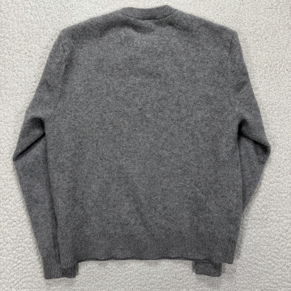 Nike Cashmere Sweater Men's M Gray Crewneck Custom Athlete Luxury Minimalist - Picture 5 of 9